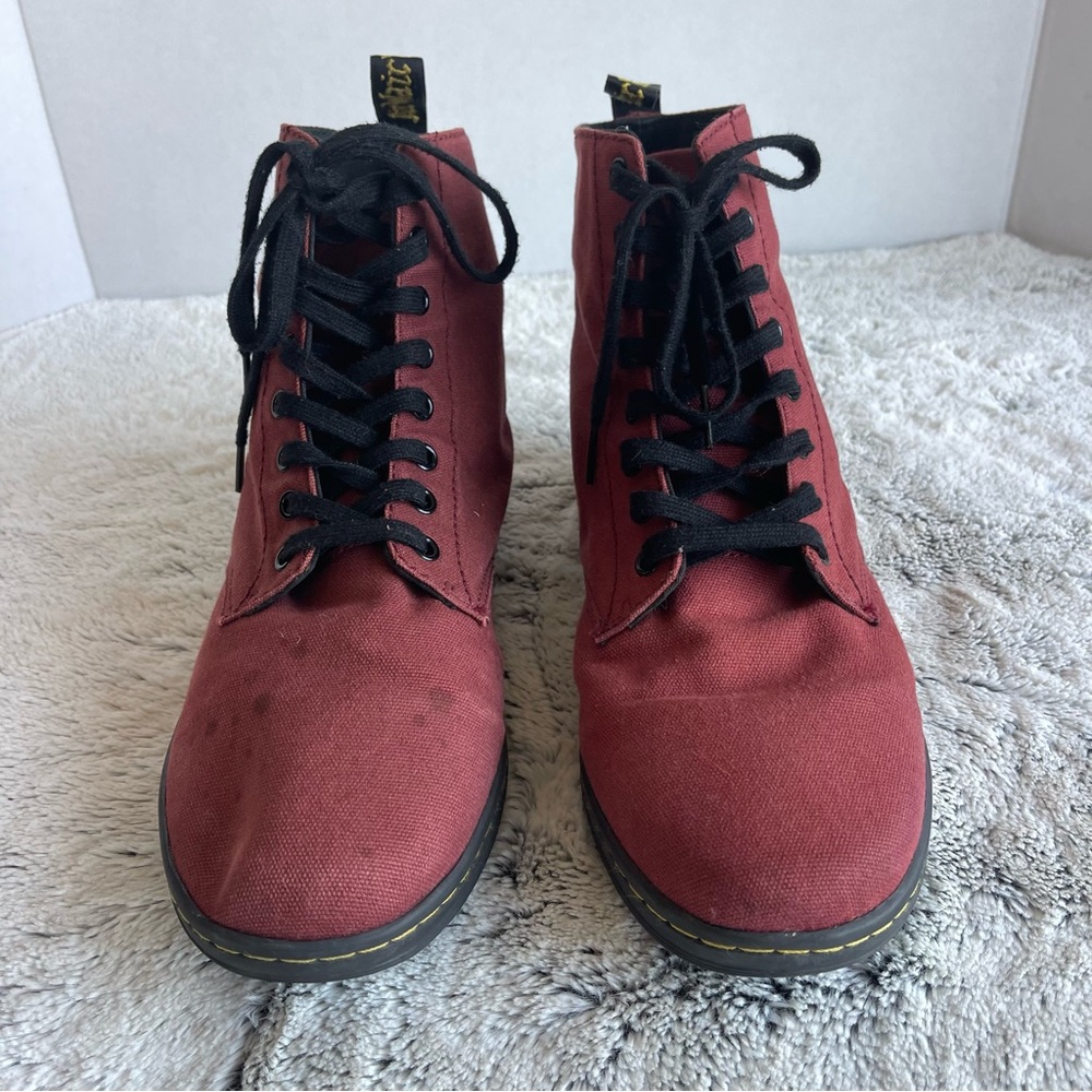 Dr. Martens Shoreditch Canvas 7-Eye Lace-Up Boots Men size 11 - Picture 2 of 9